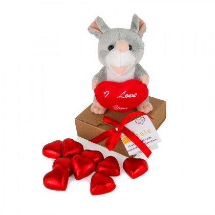 Vendita online peluches regalo San Valentino cioccolatini Caffarel  cagnolino al miglior prezzo. Shop San Valentino